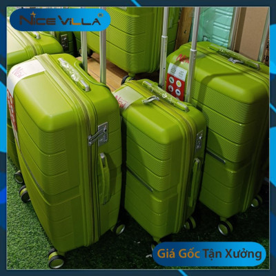 Vali Nhựa Dẻo PP NiceVilla Màu Xanh Lá Chống bể Vỡ Siêu Bền Size 20inch & 24inch Giá Sỉ [Hỏa Tốc HCM]