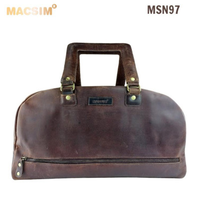 Túi da cao cấp Macsim mã MSN97 màu nâu