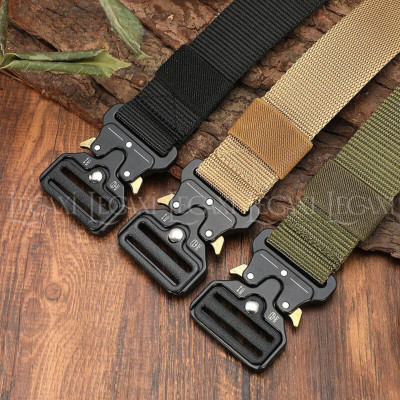 Thắt Lưng Dây Nịt Khóa Nhôm Canvas Quân Đội Tháo Nhanh Vải Nylong Dù Thời Trang Nam Nữ Unisex Legaxi