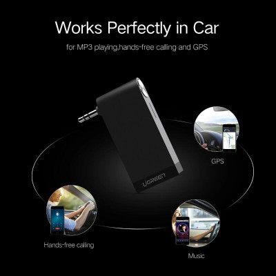 Ugreen UG30348MM114TK BT 4.1 màu Đen Thiết bị nhận âm thanh Bluetooth có Micro - HÀNG CHÍNH HÃNG