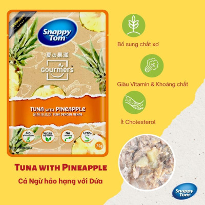 Pate Trái Cây Snappy Tom Gourmers Series [ 70g ] _ Combo Mix Đủ Vị