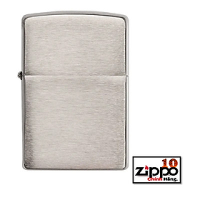 Bật lửa Zippo Armor 162  NHÁM TRẮNG VỎ DÀY-Brushed Chrome - Chính hãng 100%