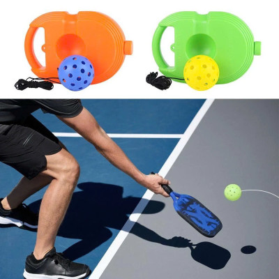 Bộ dụng cụ tập luyện Pickleball bao gồm một bảng đế và một quả bóng Pickleball có dây đàn hồi Giao Mầu Ngẫu Nhiên