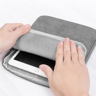 Túi chống sốc dành cho ipad cho macbook laptop surface da lộn chống nước lót lông siêu dày - Hàng chính hãng