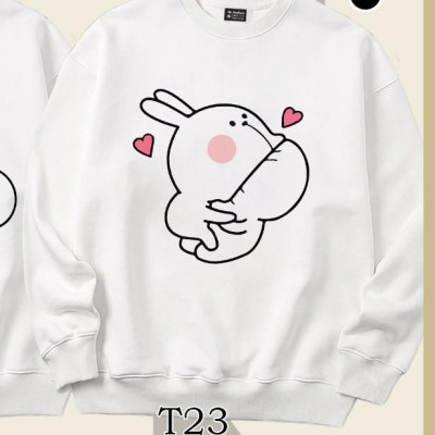 Áo Sweater cặp đôi thỏ trắng dễ thương Mr.Buffalo