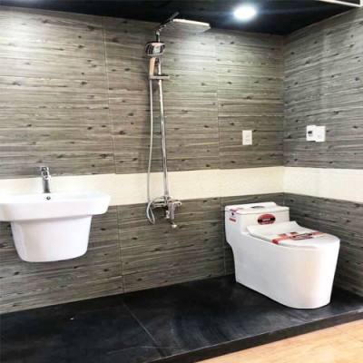 Bộ 5 Tấm Xốp Dán Tường Vân Gỗ Xám Cách Âm, Chống Va Đập, Bền Đẹp, Sang Trọng