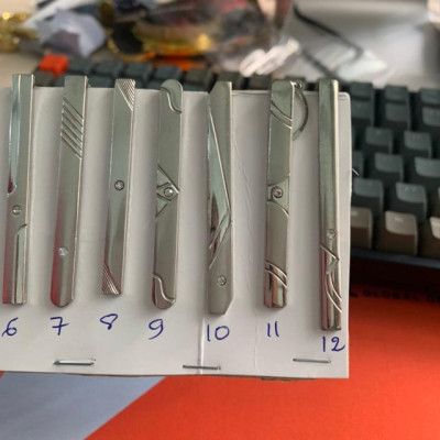 Kẹp cà vạt mạ đính đá dành cho cà vạt nam 8cm GiangPKC