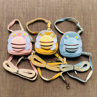 DÂY DẮT DÂY XÍCH BALO CON ONG THÚ CƯNG DÀI 120CM TỪ 0.5-3KG DÀNH CHO THÚ CƯNG CHÓ MÈO