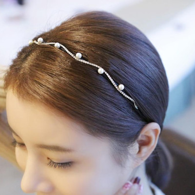 Bờm cài tóc đính đá lượn sóng dễ thương BN102