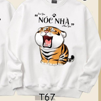 Áo Sweater cặp đôi Hổ (nóc nhà - trụ cột) dễ thương Mr.Buffalo