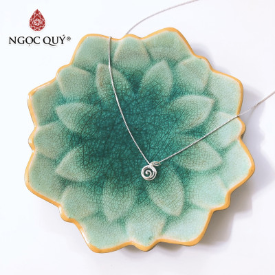 Dây chuyền bạc mặt xoắn ốc - Ngọc Quý Gemstones