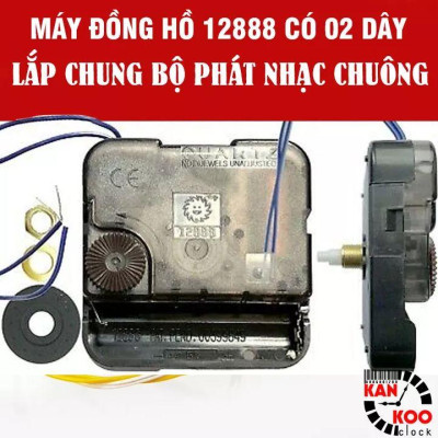 Bộ máy phát nhạc chuông điểm giờ cho đồng hồ treo tường có 2 chế độ phát: 15p điểm 1 lần và 60p 1 lần- 3 kiểu nhạc- có chế độ nghỉ đêm LOẠI 1 BẢO HÀNH chính hãƞg 24 THÁNG