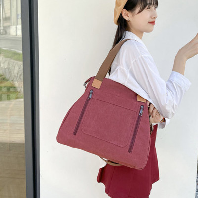 Túi xách túi đeo vai nữ vải canvas thời trang cao cấp phong cách mới