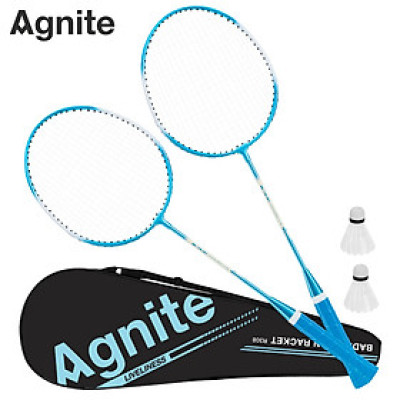 [TẶNG QUẢ CẦU] Vợt Cầu Lông Đôi Màu Pastel Agnite Giá Rẻ Hợp Kim Carbon Bền Siêu Nhẹ 9kg Căng Sẵn Phù Hợp Mọi Lứa Tuổi