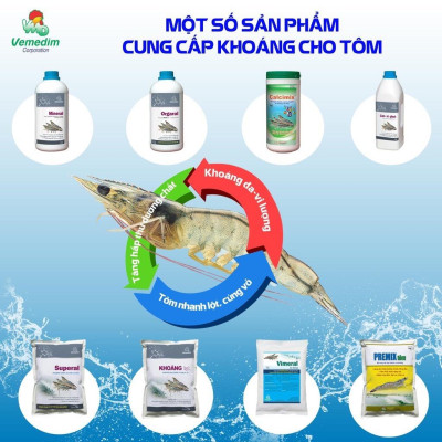 Vime iodine tôm, dùng sát trùng nguồn nước ao nuôi tôm, 1lit 