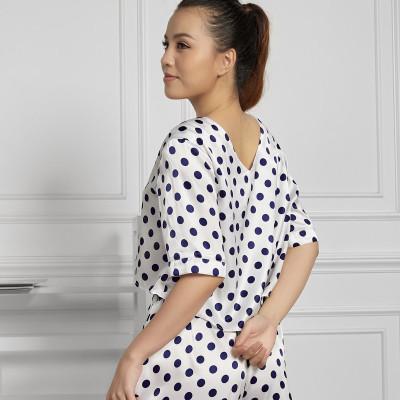 Đồ Bộ Nữ Mặc Nhà Pijama Quần Đùi, Áo Lửng Lụa Hàn Maxivic, La Mộc MM112122