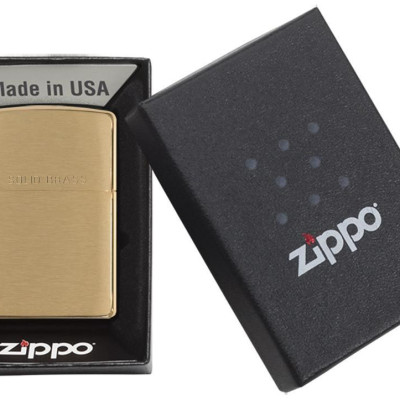 Bật lửa Zippo Brushed Brass Solid 204