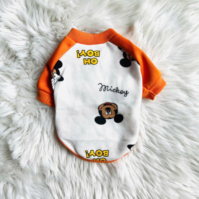 ÁO THUN NỈ PHOM RAGLAN MẶC ẤM CHO THÚ CƯNG CHÓ MÈO