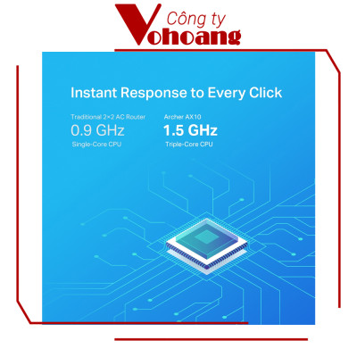 Router Wifi 6 băng tần 2,4/5Ghz TP-Link Archer AX10 - Hàng Chính Hãng
