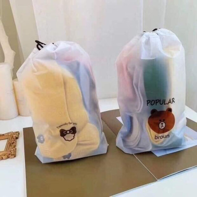 Set 10 Đôi Tất Nữ Hình Gấu Chất Liệu Len Mềm Mịn Cổ Ngắn Thấm Hút Mồ Hôi - Chống Hôi Chân Tốt