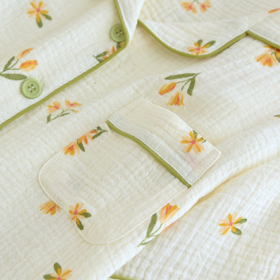 Bộ Pijama, Đồ Bộ Mặc Nhà Áo Cộc Quần Dài Chất Liệu Xô Muslin  M2 Cao Cấp