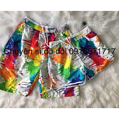 Quần đôi đi biển xinh xắn ( giá Combo 2 quần đi biển nam nữ xinh lung linh)