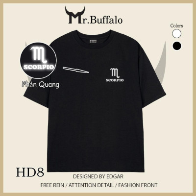 Áo Thun Mr.Buffalo 12 cung hoàng đạo Tshirt Cotton 100% Unisex Form Oversize Local Brand HD1-12