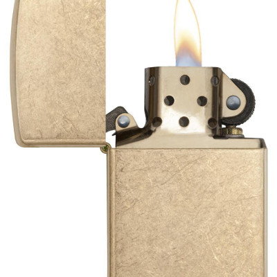 Bật lửa Zippo Tumbled Brass Armor 28496