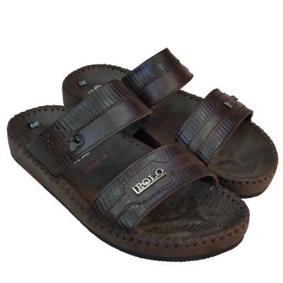 Dép Nam Quai Ngang HÀ NAM Da Bò Thật Cao Cấp DNA2080