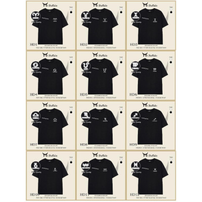 Áo Thun Mr.Buffalo 12 cung hoàng đạo Tshirt Cotton 100% Unisex Form Oversize Local Brand HD1-12