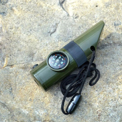 Móc Khóa La Bàn Kiêm Nhiệt Kế,Còi Thổi 6 Chức Năng- 206627