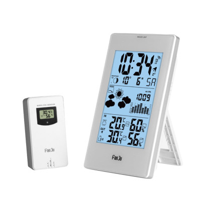 Máy đo nhiệt độ nhiệt kế không dây kỹ thuật số màn hình LCD FanJu