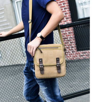 Túi đeo chéo đeo vai nam vải canvas thời trang cao cấp phong cách mới