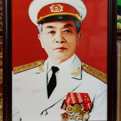 ẢNH CHÂN DUNG ĐẠI TƯỚNG VÕ NGUYÊN GIÁP -IN DẦU CAO CẤP