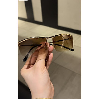 Kính râm Nam nửa viền Solex gọng kim loại nhỏ Fullbox phụ kiện cao cấp