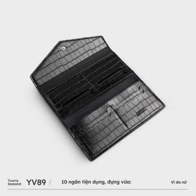 Ví Yuumy ( Thời trang nữ dáng dài nhiều ngăn - Ví da Verein YV89 )