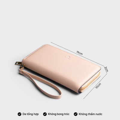 Ví Yuumy (  Thời trang nữ kiểu cầm tay dáng dài basic - Ví da Seasand YV69 )