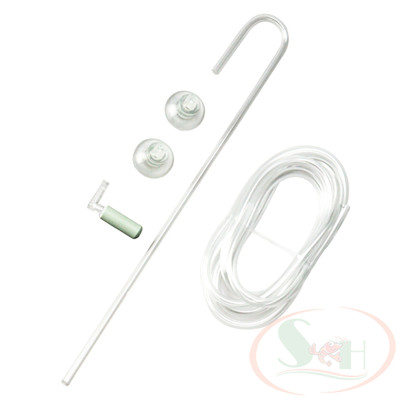 Đầu sủi co2 gốm mini siêu mịn chữ L thanh acrylic co2 bể thủy sinh cá tép cảnh biển