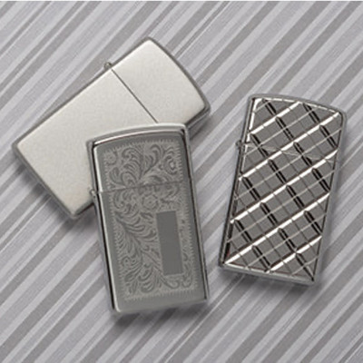 Bật lửa Zippo Slim 1652 Chrome Venetian - Chính hãng 100%