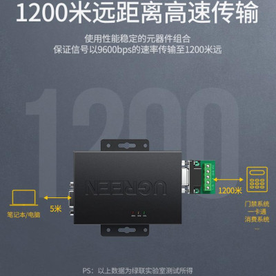 Ugreen UG80113cm327TK Bộ chuyển đổi UGREEN RS232 sang RS485 (Bộ cách ly quang dương) - HÀNG CHÍNH HÃNG