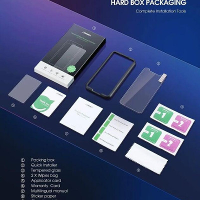 Ugreen UG60392LP171TK 1 cho iPhone 6 6s 7 8 miếng dán kính cường lực 2.5D HD - HÀNG CHÍNH HÃNG