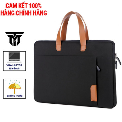 Cặp Đựng Laptop Cao Cấp Teement, Cặp Tài Liệu, Túi Chống Sốc Cầm Tay Thời Trang Laptop 13,13.3,14,15 15.6 Inch - Hàng Chính Hãng