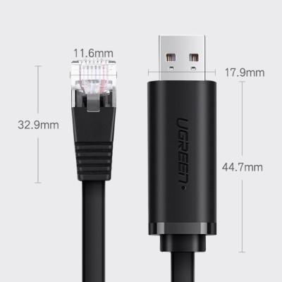 Cáp lập trình Console USB to RJ45 FTDI chính hãng Ugreen 50773
