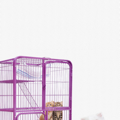 Biệt thự mèo -Nhà mèo dạng chuồng mèo  Nan ống Hanpet (Lồng mèo Không kèm phụ kiện)