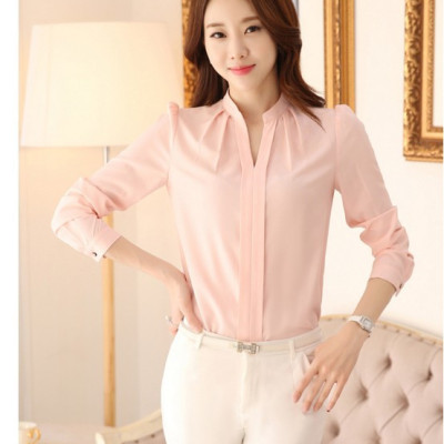 Áo sơ mi trắng, áo sơ mi công sở phong cách Hàn Quốc thiết kế tao nhã, trẻ trung, nữ tính HB08