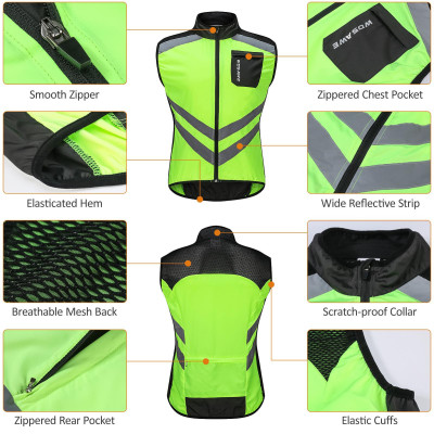 Áo khoác phản quang cho nam đi xe đạp và các hoạt động thể thao ngoài trời