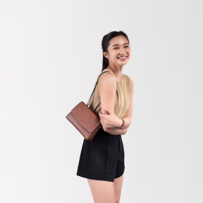 Túi Lata ( Thời trang nữ đi chơi cỡ trung - Túi đeo chéo da HN101 )