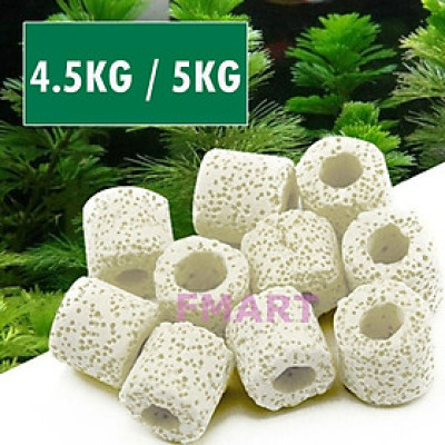 Sứ Lọc Hồ Cá 4.5/5KG vật liệu lọc nước bể cá cảnh, hồ thủy sinh cao cấp 