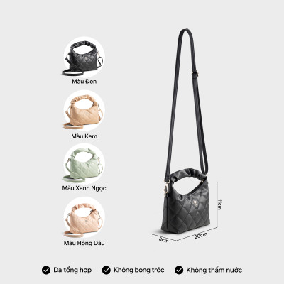 Túi Yuumy ( Thời trang nữ thiết kế quai nhúm size 20 - Túi đeo chéo da Seasand YN271 )