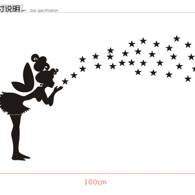 Bộ decal trang trí dán tường 3D sáng tạo cao cấp (M8) Thiên thần